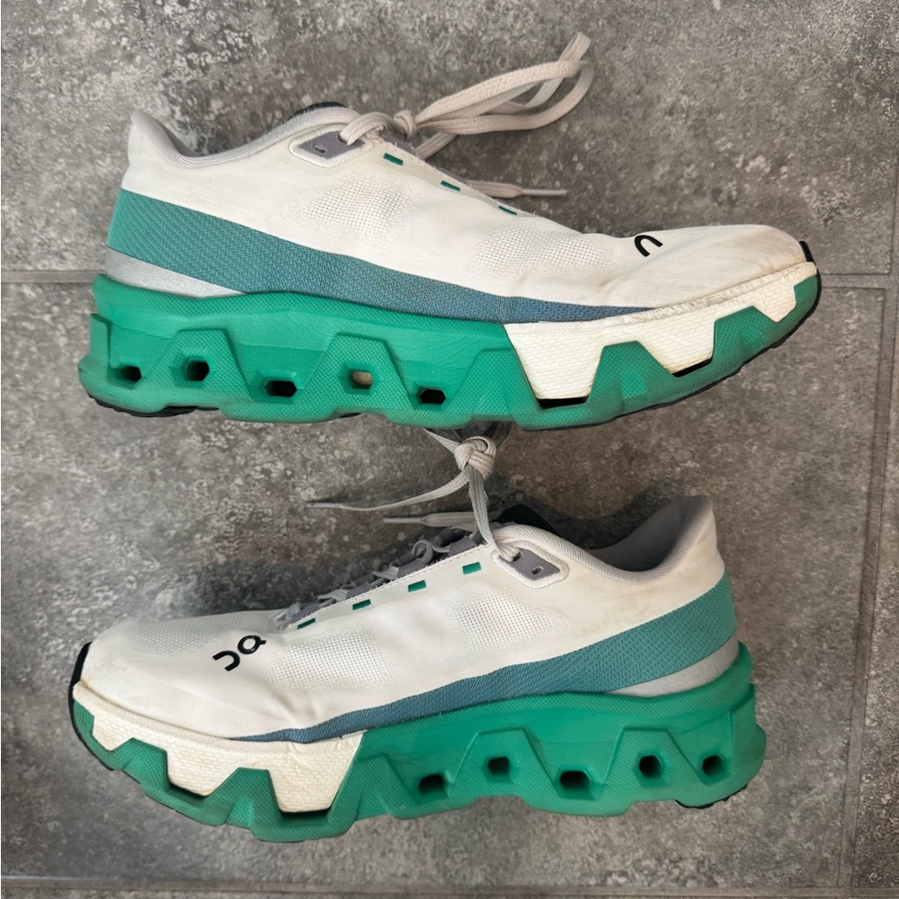 On Running Cloudmonster Hyper White Mint Women Us… - image 3